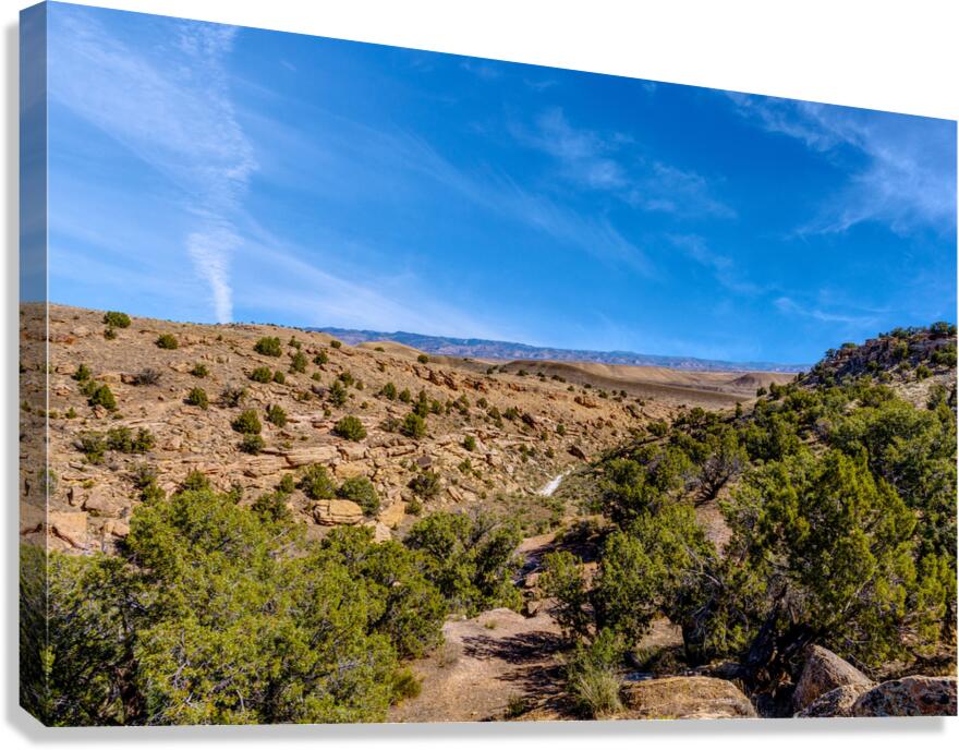 Harleys Dome Valley View Canvas Print