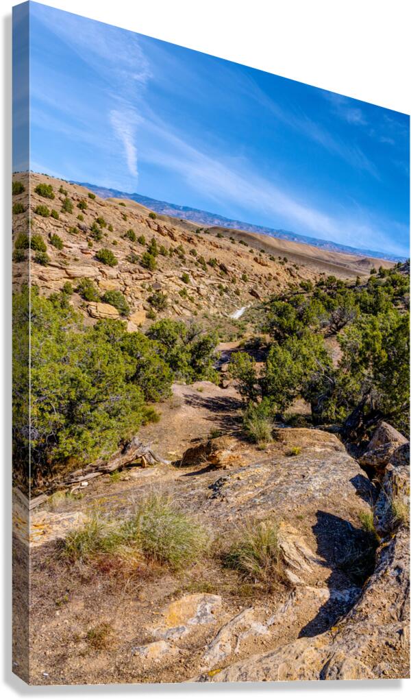 Harleys Dome Valley View Vertical Canvas Print