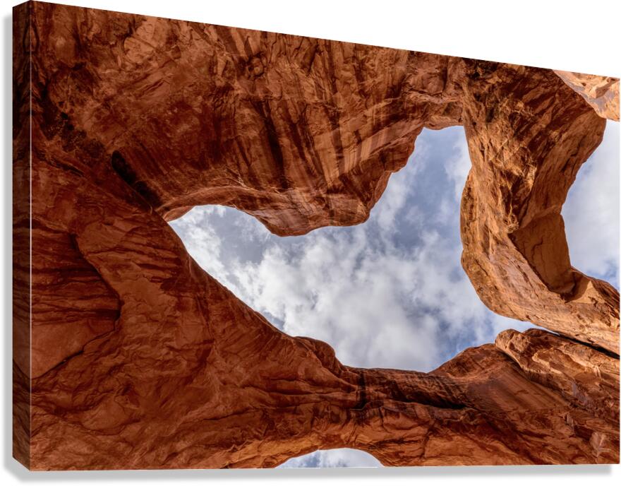 Double Arch Skyview Window Canvas Print