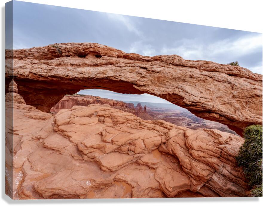 At Mesa Arch Canyonlands Canvas Print