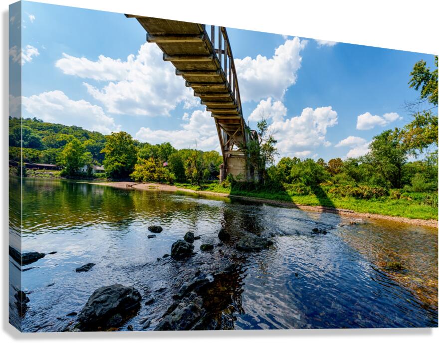 Below The Cotter Bridge Canvas Print