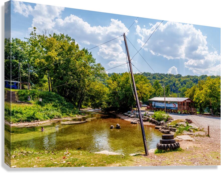 Rope Swing Big Spring Arkansas Canvas Print