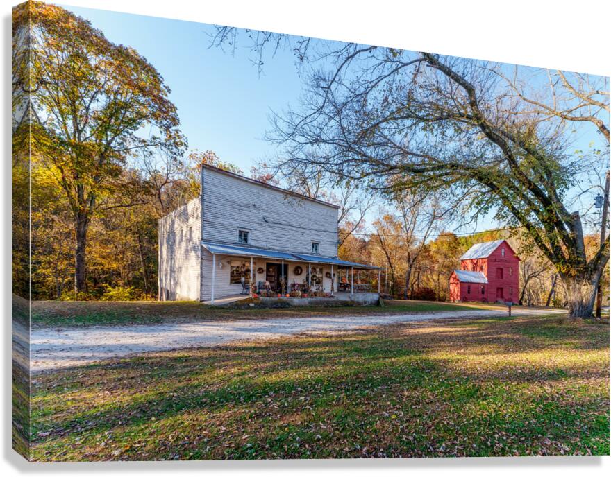 General Store And Topaz Mill Canvas Print