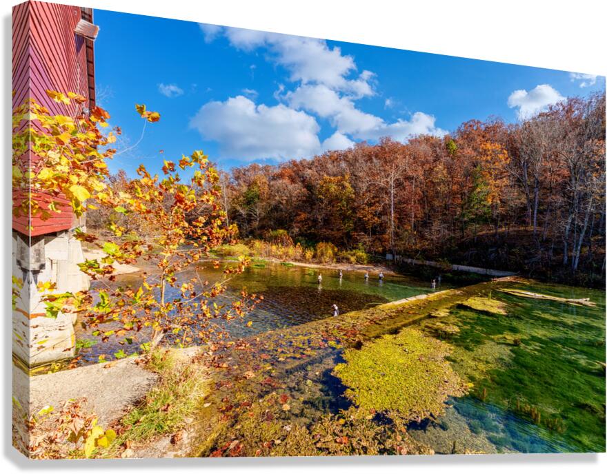 Rockbridge Mill Dam View Canvas Print