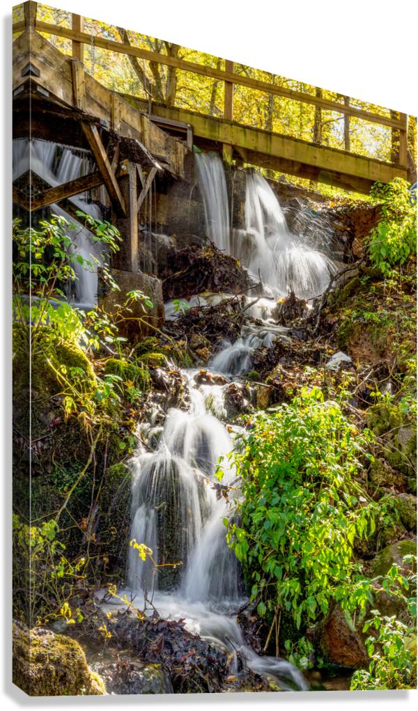 Rustic Falls At Reeds Spring Mill Canvas Print