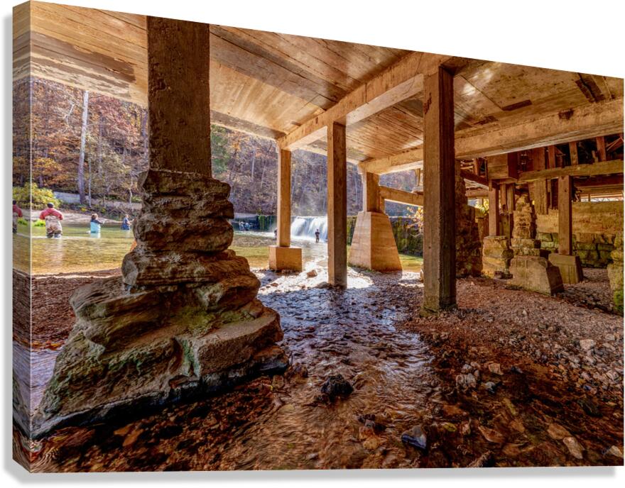Underneath Rockbridge Mill Canvas Print