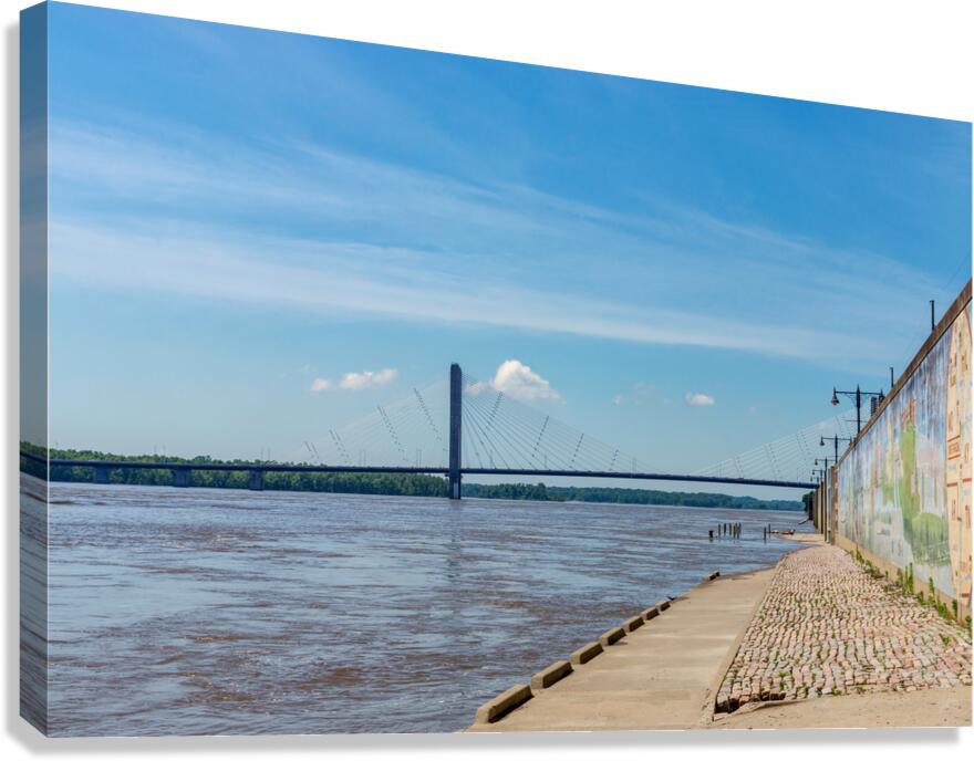 Cape Girardeau Mississippi River View Canvas Print