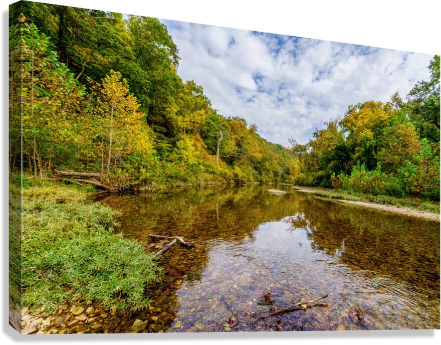 Autumn Reflections On Spring Creek Canvas Print