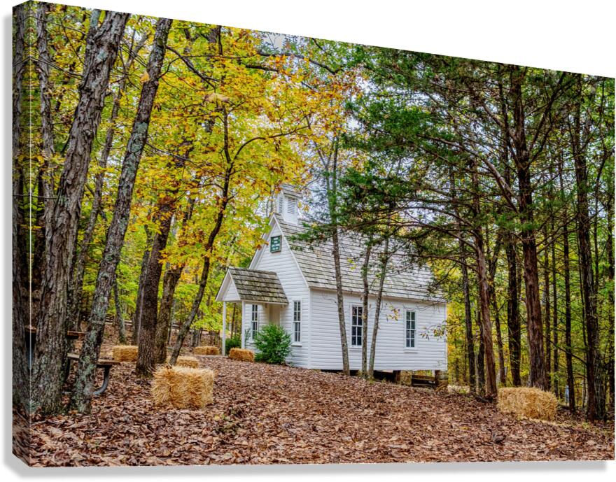 Vintage Concord One Room Schoolhouse Canvas Print