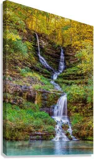 Thunder Falls Painterly Canvas Print