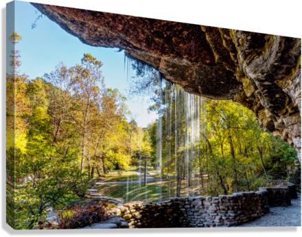Behind The Falls Canvas Print