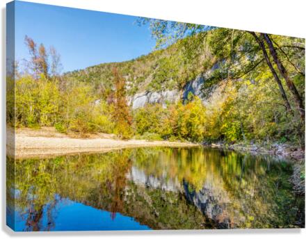 Buffalo River Bluff Reflections Canvas Print