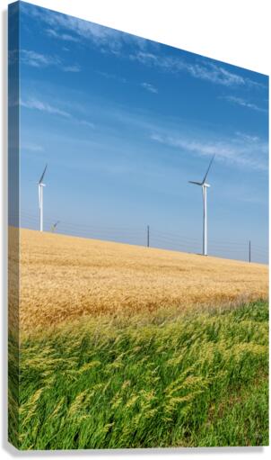 Two Windmill Turbines Canvas Print