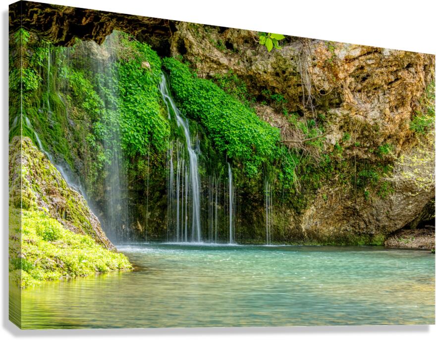 Soothing Waters At Dripping Springs Canvas Print