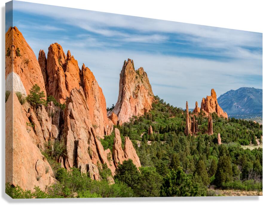 Colorado Hike View Of Cathedral Spires Canvas Print