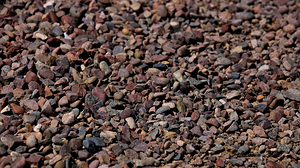A sea of rocks in the desert