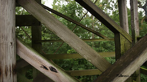 Stairs to the top Lookout tower Blue Mound State Park 