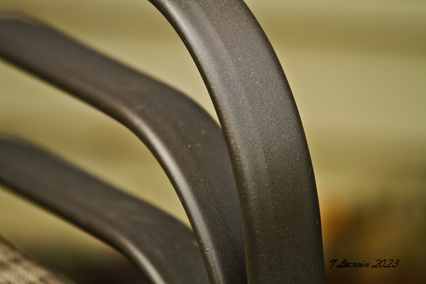 From my backyard stacked chairs by Tony Lacroix