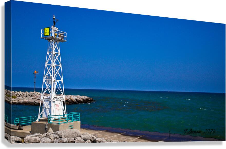  Racine Harbor  Overlook Wisconsin  47 Canvas Print