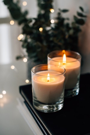Burning candles