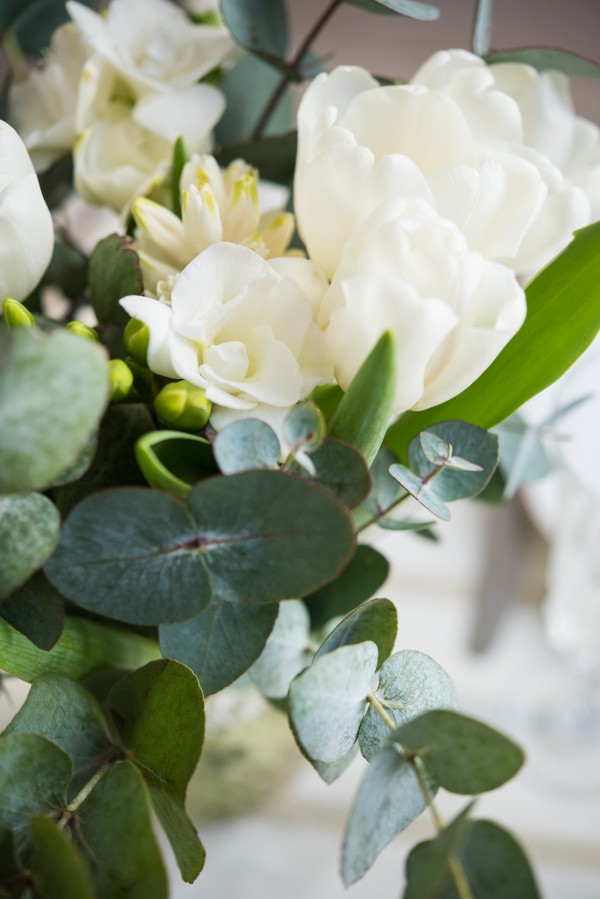 White flowers Print
