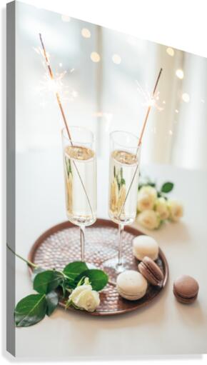 Sparkling for two Canvas Print