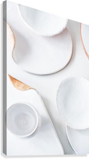 White ceramic Canvas Print