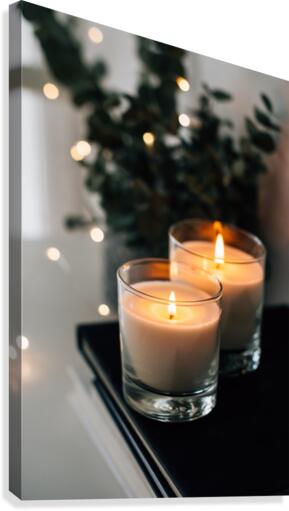 Burning candles Canvas Print
