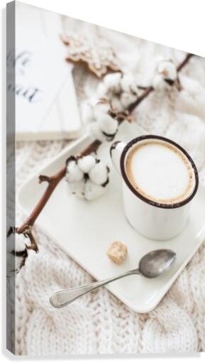 Warm white winter Canvas Print