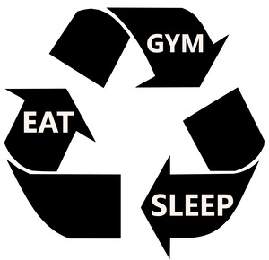 eat gym sleep
