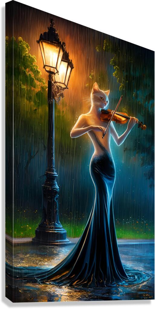 The Nocturnal Violinist Canvas Print