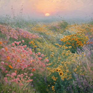 beauty of blooming flowers 