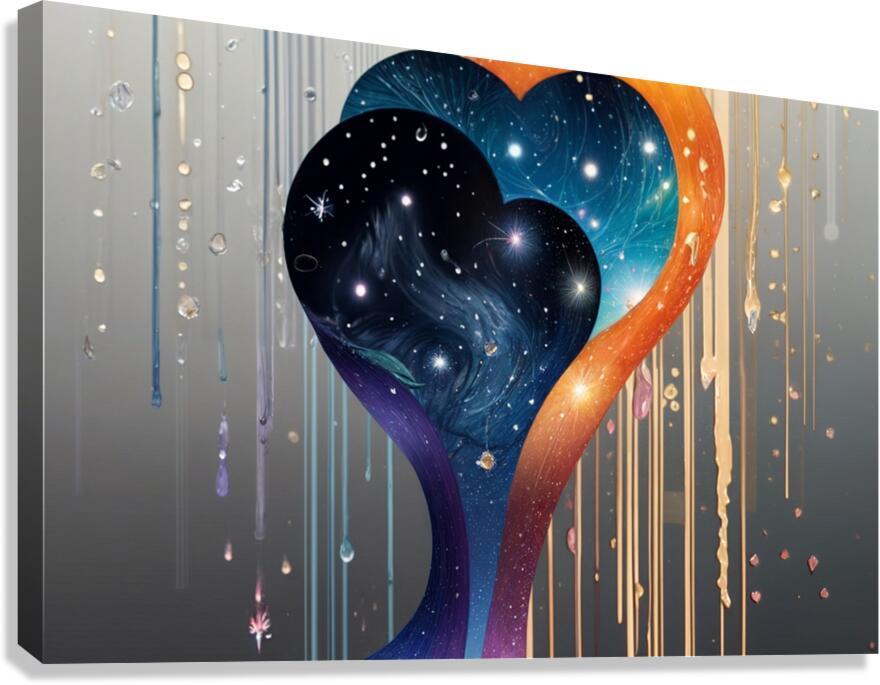 the galaxy of love Canvas Print