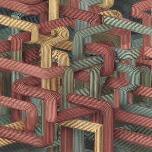 a captivating illustration of intertwining lines