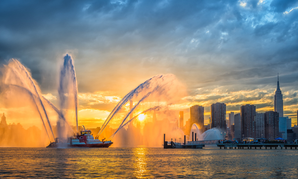 FDNY fireboat by Imma Barrera
