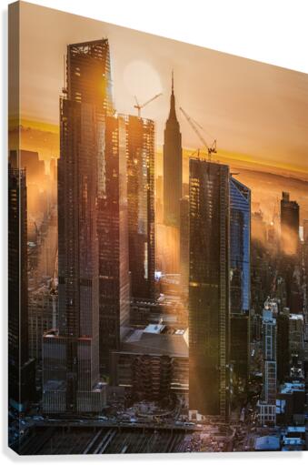 Changing skyline  Canvas Print