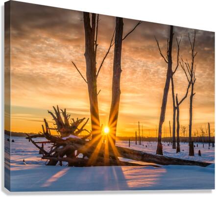 Sunrise at Manasquan 2  Canvas Print
