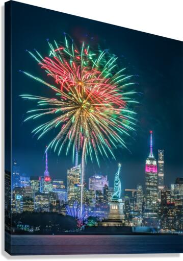 Iconic Fireworks   Canvas Print