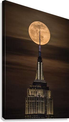 ESB and the moon  Canvas Print