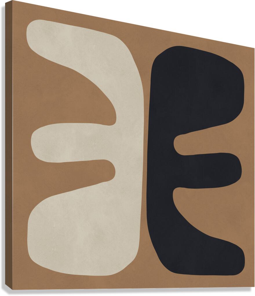 Abstract expressionist shapes 21 Canvas Print