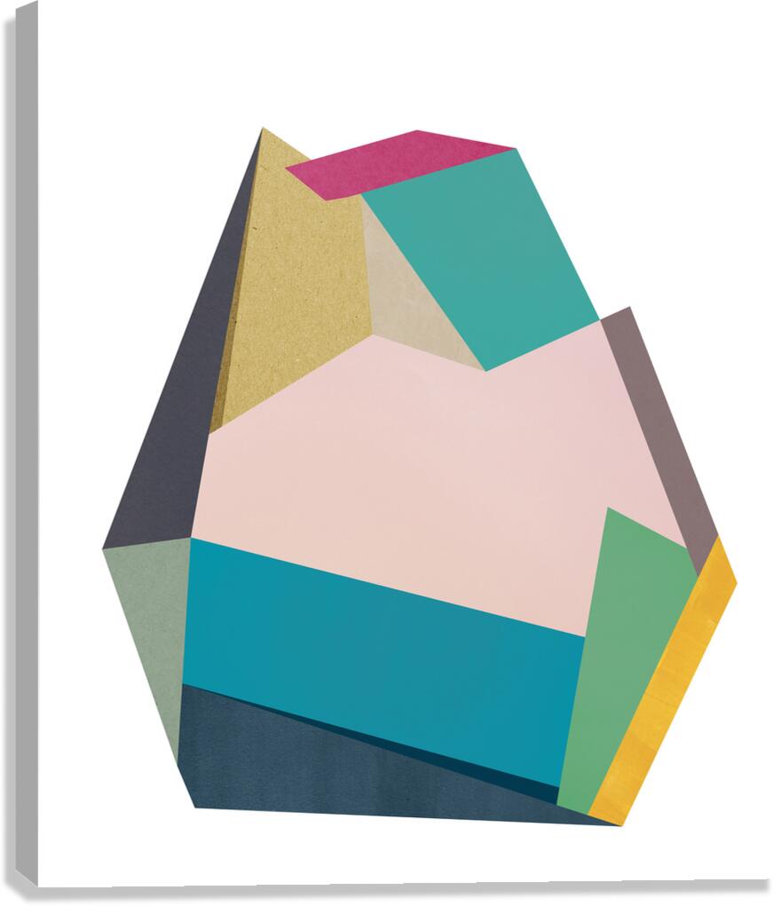 Abstract geometric collage 21 Canvas Print