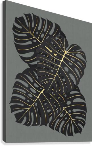 Golden leaf 06 Canvas Print