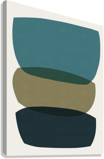 Abstract shapes A3 Canvas Print