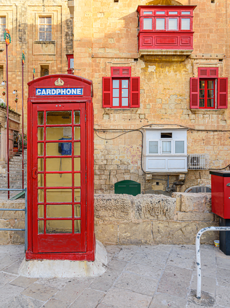 Red Phone Booth by Vedad Ceric