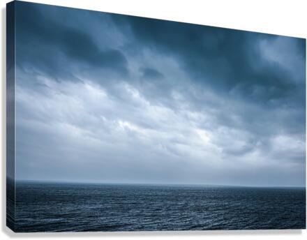Clouds over sea Canvas Print