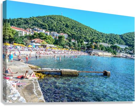 Lapad beach Canvas Print