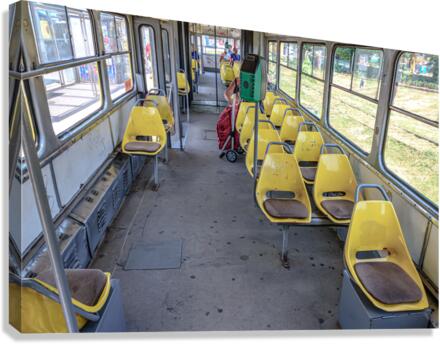 Inside the tram Canvas Print