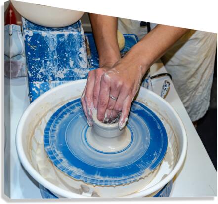 Making pottery Canvas Print