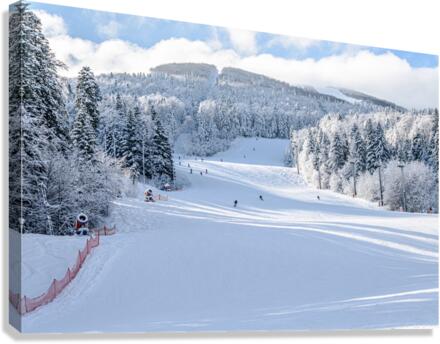 Ski slope Canvas Print