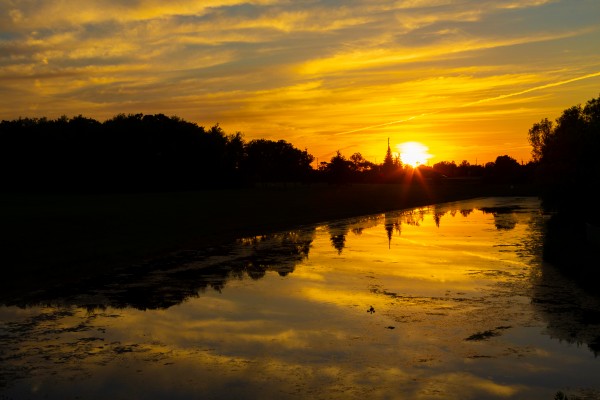 SUNSET BY THE WATER Print